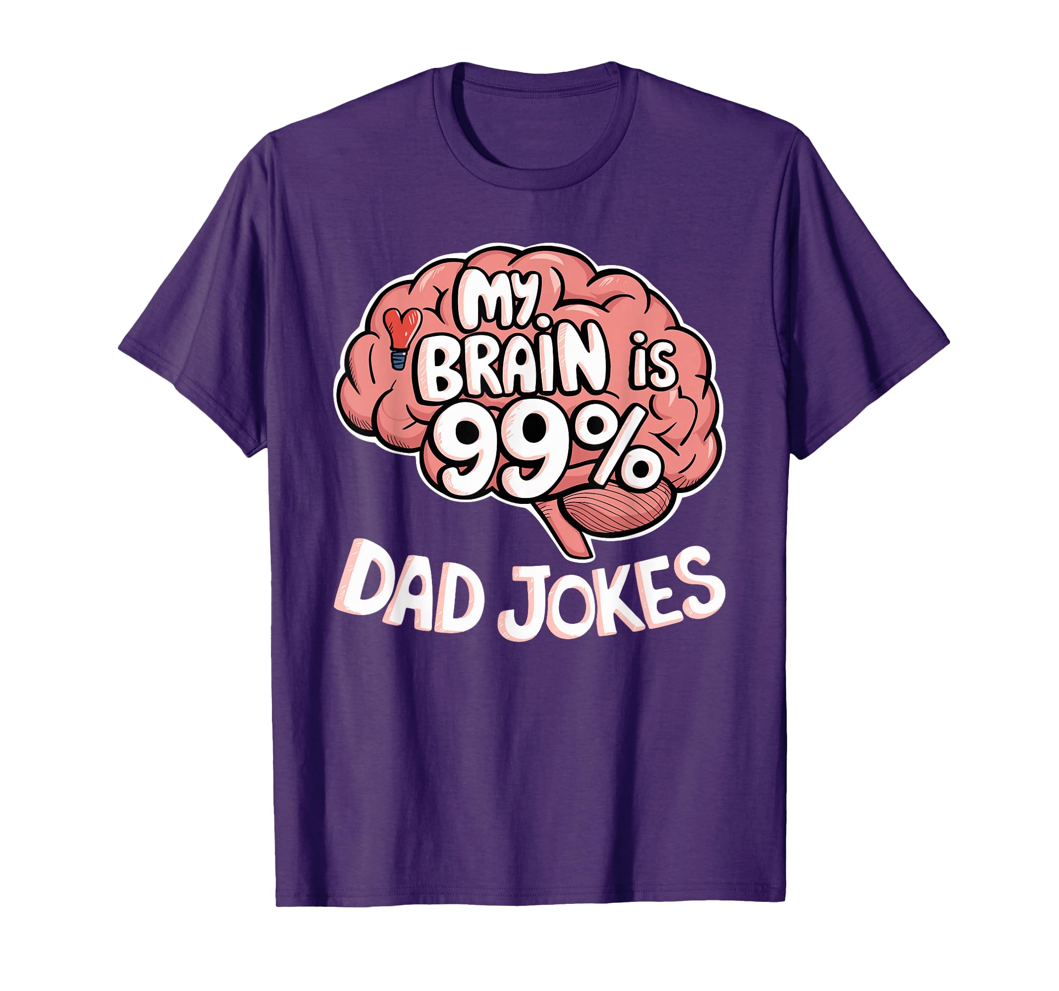Dad Papa Daddy Funny Joke Father My Brain T-Shirt - Unique Graphic Unisex - T-Shirt, Sweatshirt, Hoodie