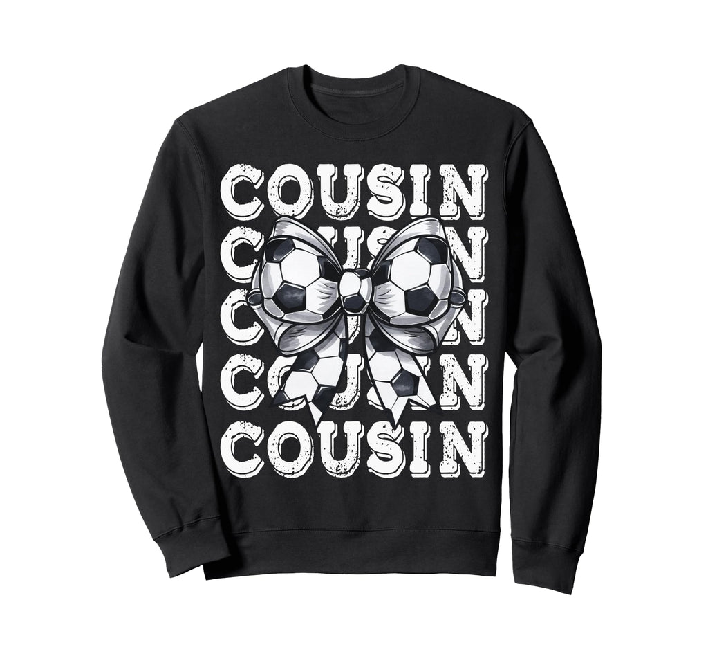 Coquette Soccer Cousin Matching Sweatshirt - Aesthetic Graphic Unisex - T-Shirt, Sweatshirt, Hoodie