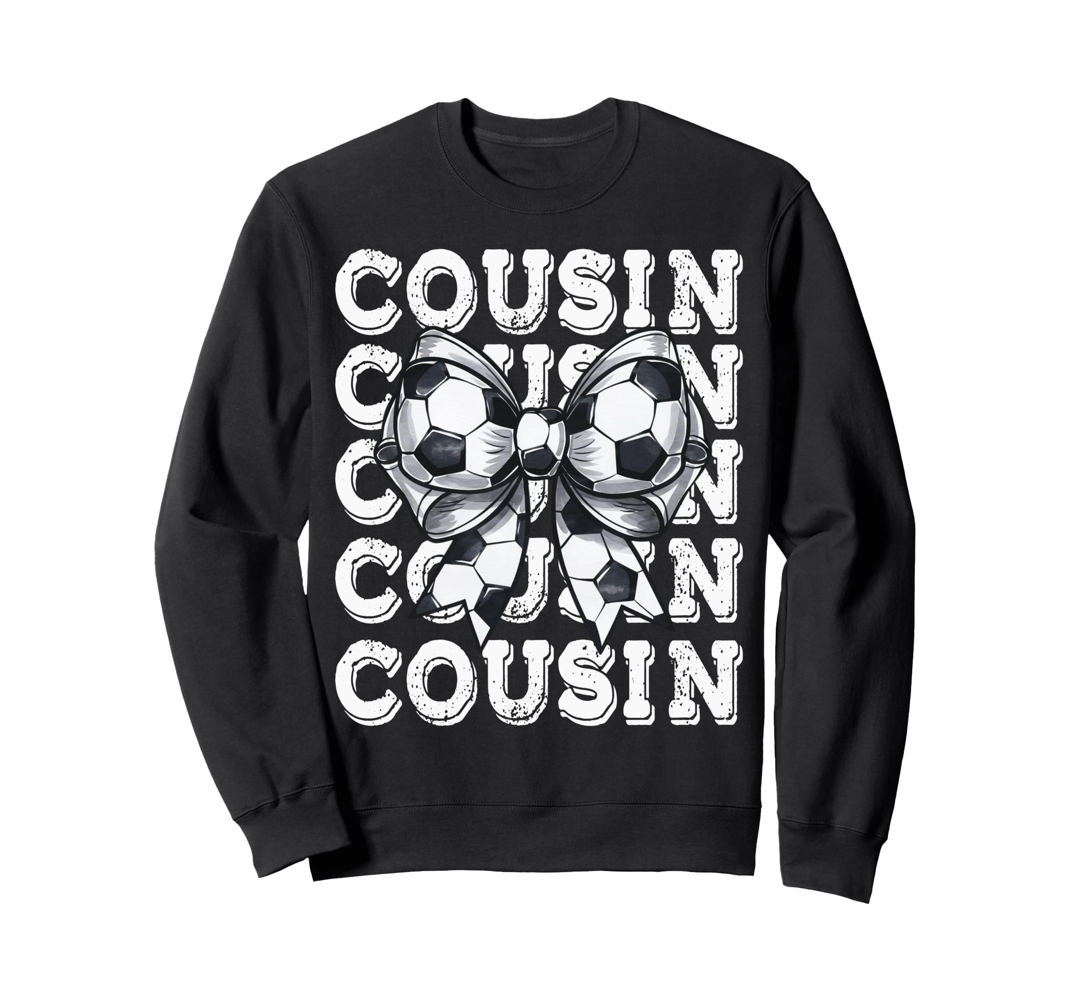 Coquette Soccer Cousin Matching Sweatshirt - Aesthetic Graphic Unisex - T-Shirt, Sweatshirt, Hoodie