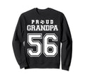 Number 56 Custom Proud Soccer Futbol Sweatshirt - Minimalist Print Unisex - T-Shirt, Sweatshirt, Hoodie