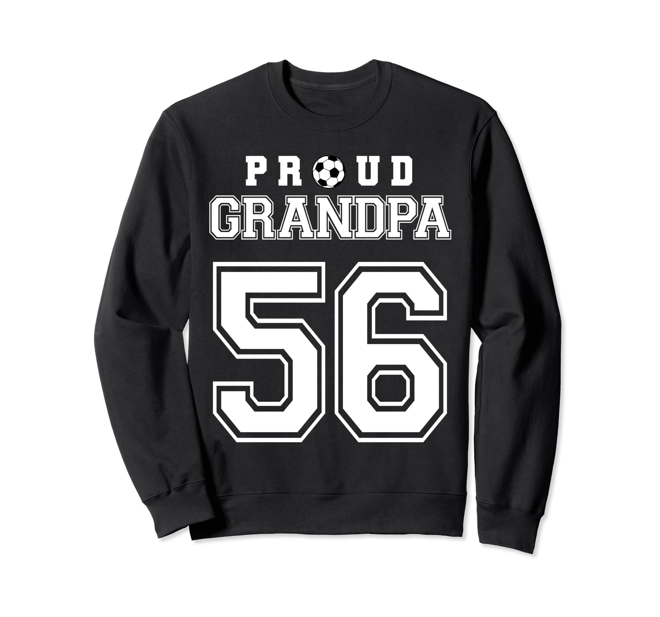 Number 56 Custom Proud Soccer Futbol Sweatshirt - Minimalist Print Unisex - T-Shirt, Sweatshirt, Hoodie
