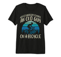 Bicycle Never Underestimate Old Guy Bike T-Shirt - Graphic Print Men Women - T-Shirt, Sweatshirt, Hoodie