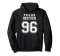 Number 96 Custom Proud Soccer Futbol Hoodie - Fun Novelty Design Men Women - T-Shirt, Sweatshirt, Hoodie