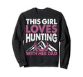 This Loves Hunting Her Dad Father Sweatshirt - Minimalist Print Unisex - T-Shirt, Sweatshirt, Hoodie