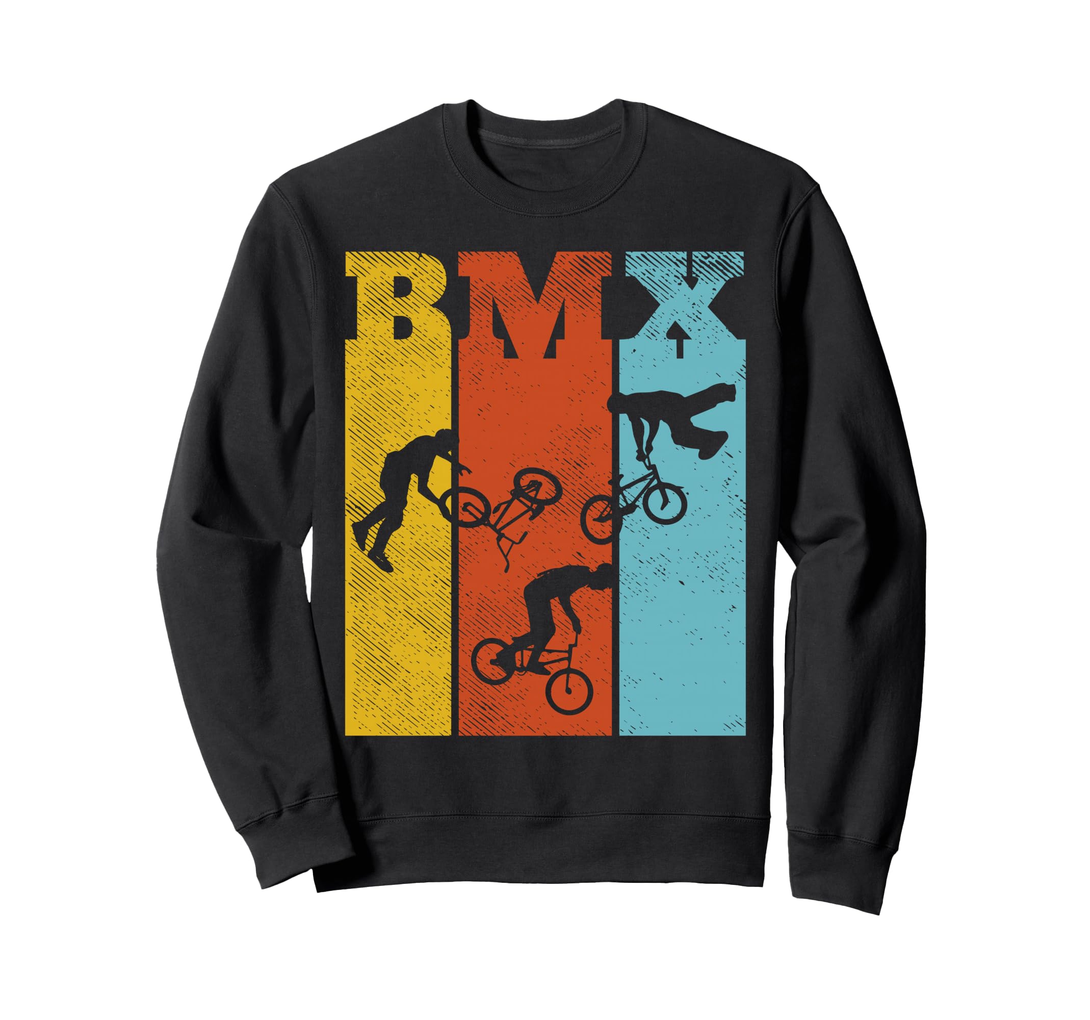 Bmx Letters Bike Stunts Biking Sweatshirt - Streetwear Style Unisex - T-Shirt, Sweatshirt, Hoodie
