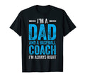 Baseball Dad Coach Fathers Day T-Shirt - Aesthetic Graphic for Adults - T-Shirt, Sweatshirt, Hoodie