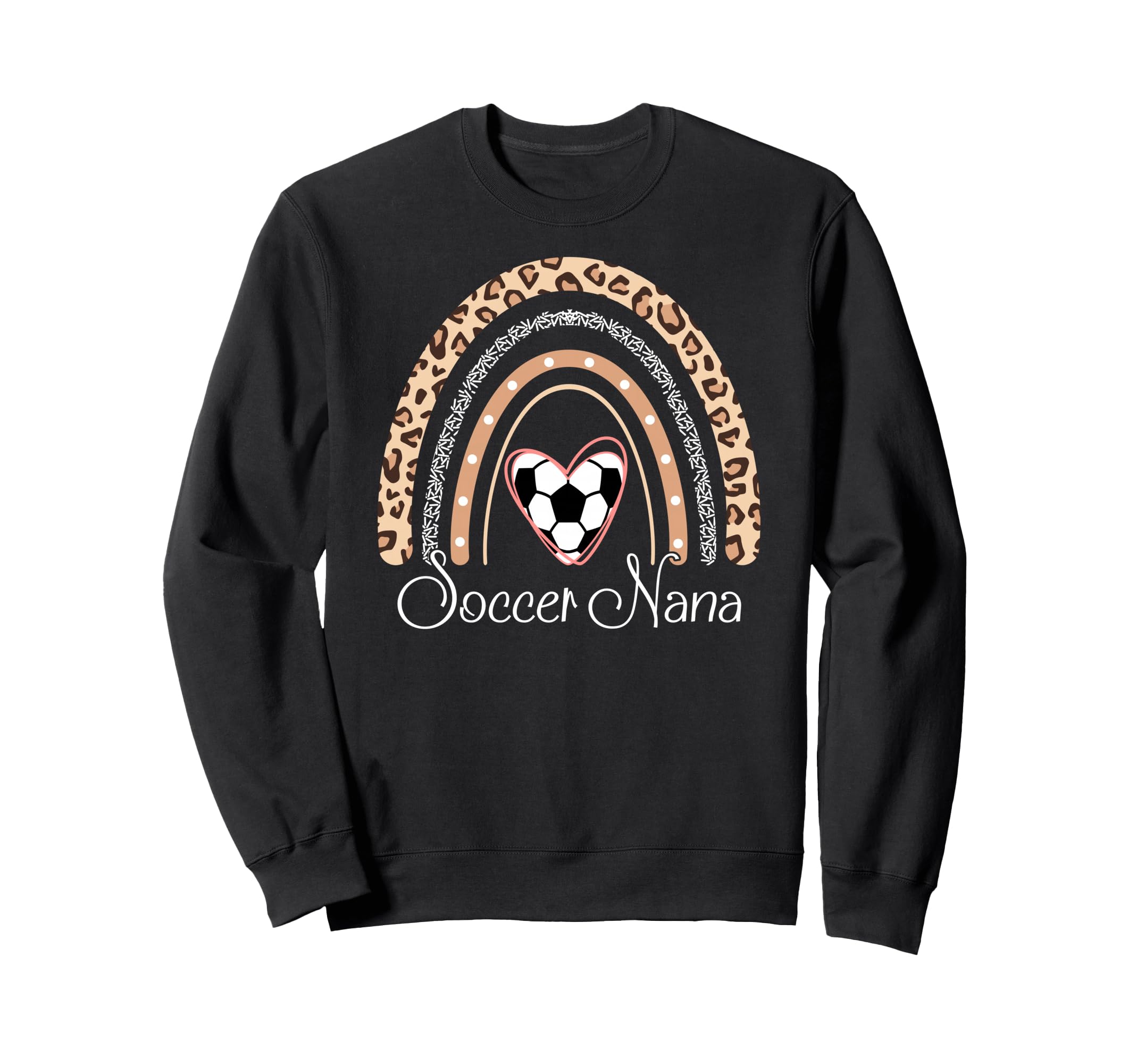 Soccer Nana Boho Rainbow Funny Sweatshirt - Trendy Graphic for Adults - T-Shirt, Sweatshirt, Hoodie