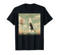 Japanese Cat Alien Cat Dad Ufo Abduction T-Shirt - Graphic Print for Adults - T-Shirt, Sweatshirt, Hoodie