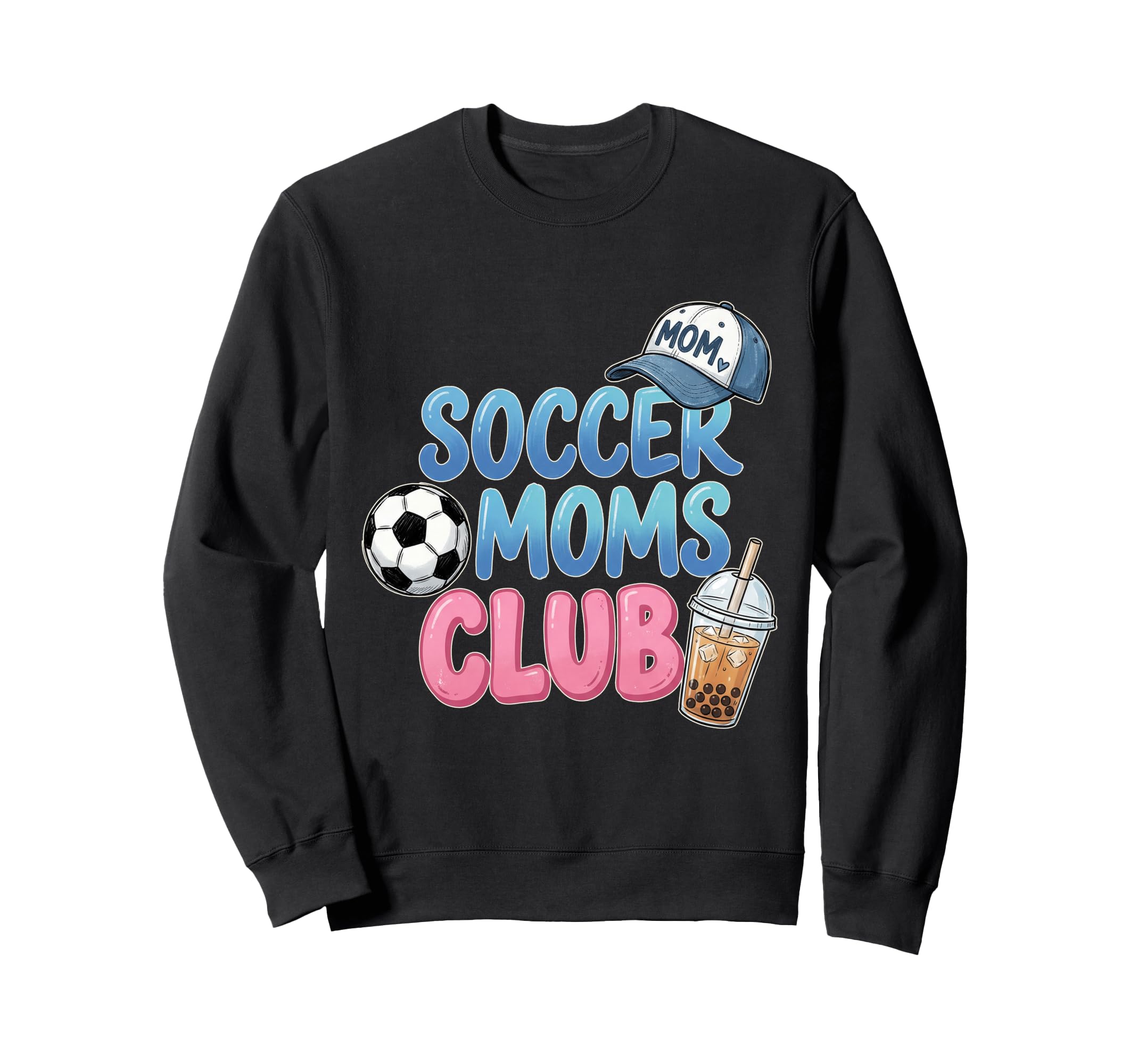 Funny Sports Mama Soccer Moms Sweatshirt - Minimalist Print for Adults - T-Shirt, Sweatshirt, Hoodie