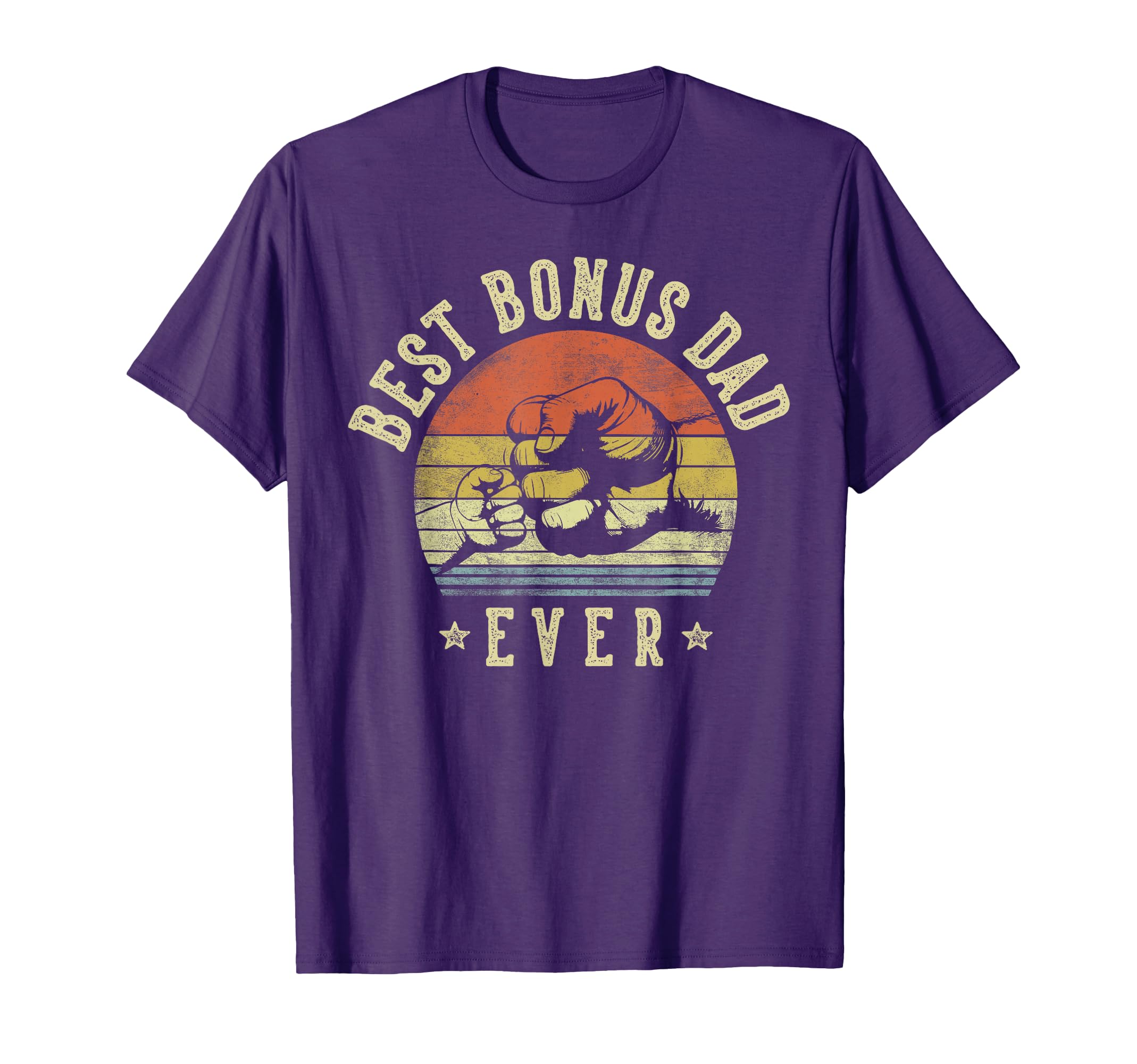 Best Bonus Dad Ever Fist Bump Bonus T-Shirt - Novelty Apparel for Adults - T-Shirt, Sweatshirt, Hoodie
