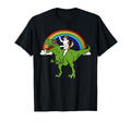 Saint Bernard Riding T Rex Dinosaur T-Shirt - Unique Graphic Men Women - T-Shirt, Sweatshirt, Hoodie