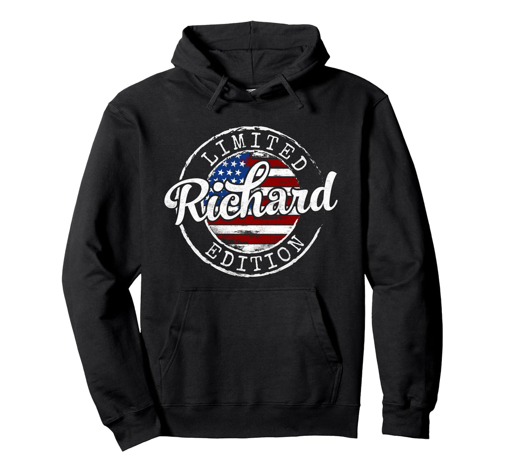 Richard Usa Flag Stamp Personalized Name Hoodie - Trendy Graphic for Adults - T-Shirt, Sweatshirt, Hoodie