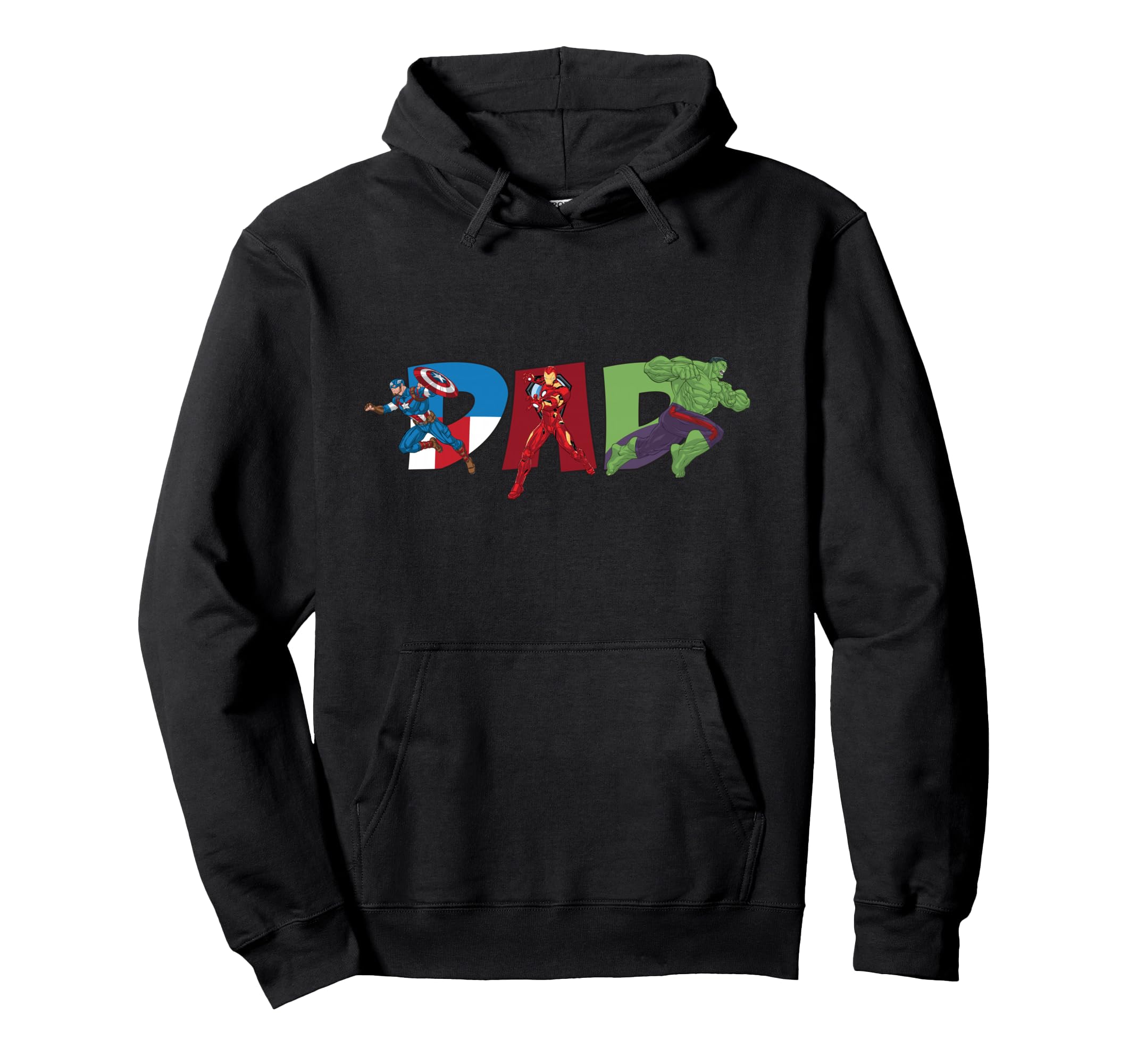 Marvel Avengers Trio Dad Fathers Day Hoodie - Aesthetic Graphic Men Women - T-Shirt, Sweatshirt, Hoodie