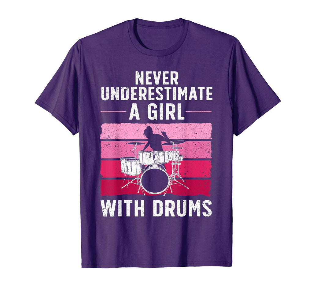 Funny Drummer Art Drumming Drum Set T-Shirt - Custom Art Print for Adults - T-Shirt, Sweatshirt, Hoodie