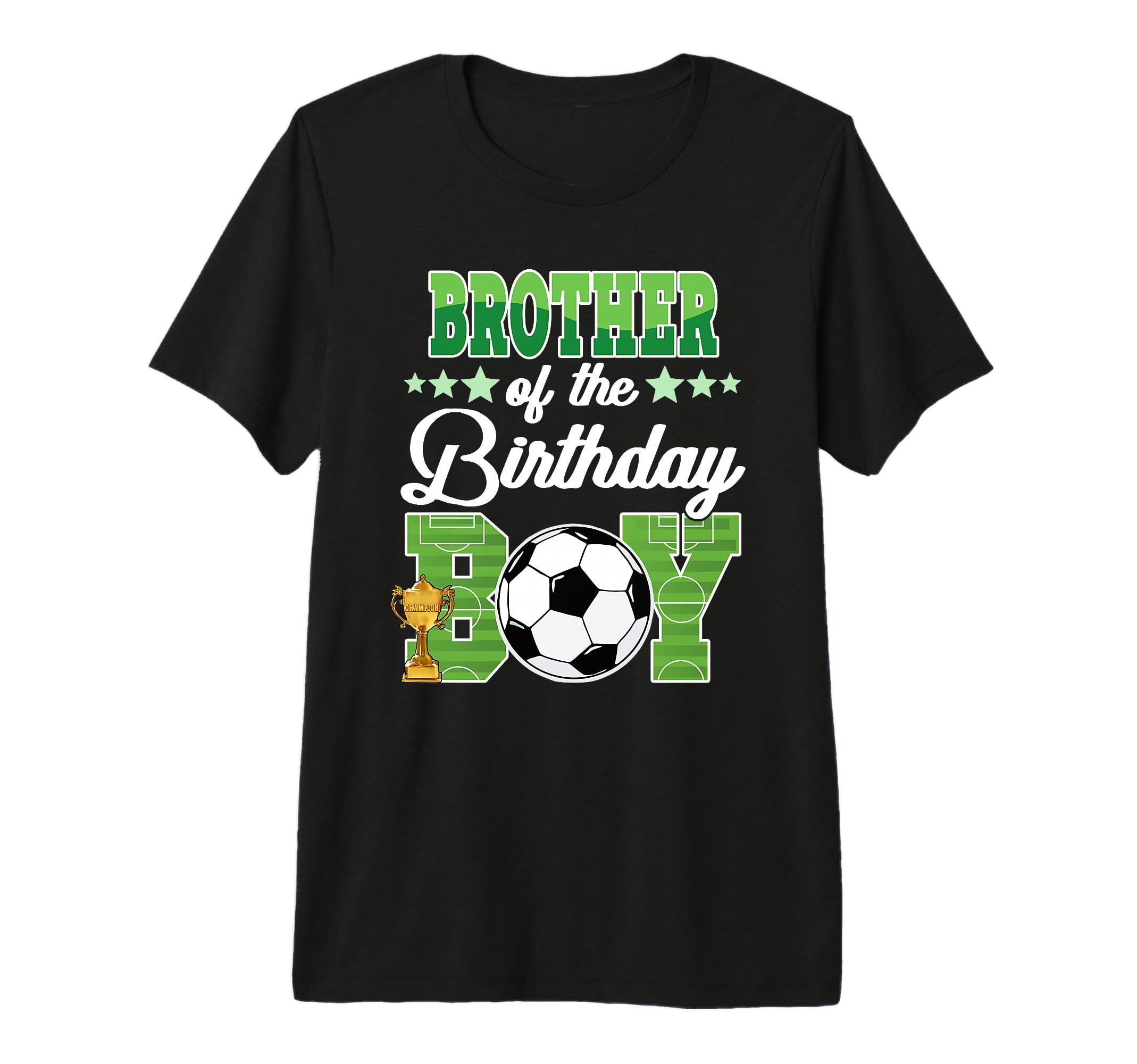Soccer Brother Birthday Party Soccer T-Shirt - Graphic Print Men Women - T-Shirt, Sweatshirt, Hoodie