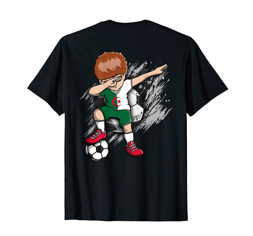 Dabbing Soccer Algeria Jersey Algerian T-Shirt - Graphic Print for Adults - T-Shirt, Sweatshirt, Hoodie