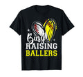 Busy Raising Ballers Heart Softball T-Shirt - Streetwear Style Unisex - T-Shirt, Sweatshirt, Hoodie