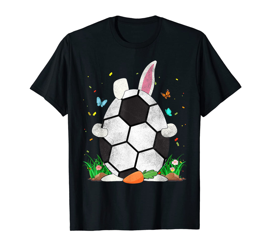 Funny Soccer Ball Egg Bunny Ears T-Shirt - Streetwear Style for Adults - T-Shirt, Sweatshirt, Hoodie