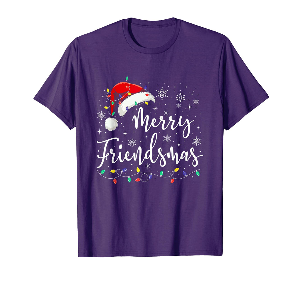 Merry Friendsmas Santa Hat Matching T-Shirt - Fun Novelty Design Unisex - T-Shirt, Sweatshirt, Hoodie