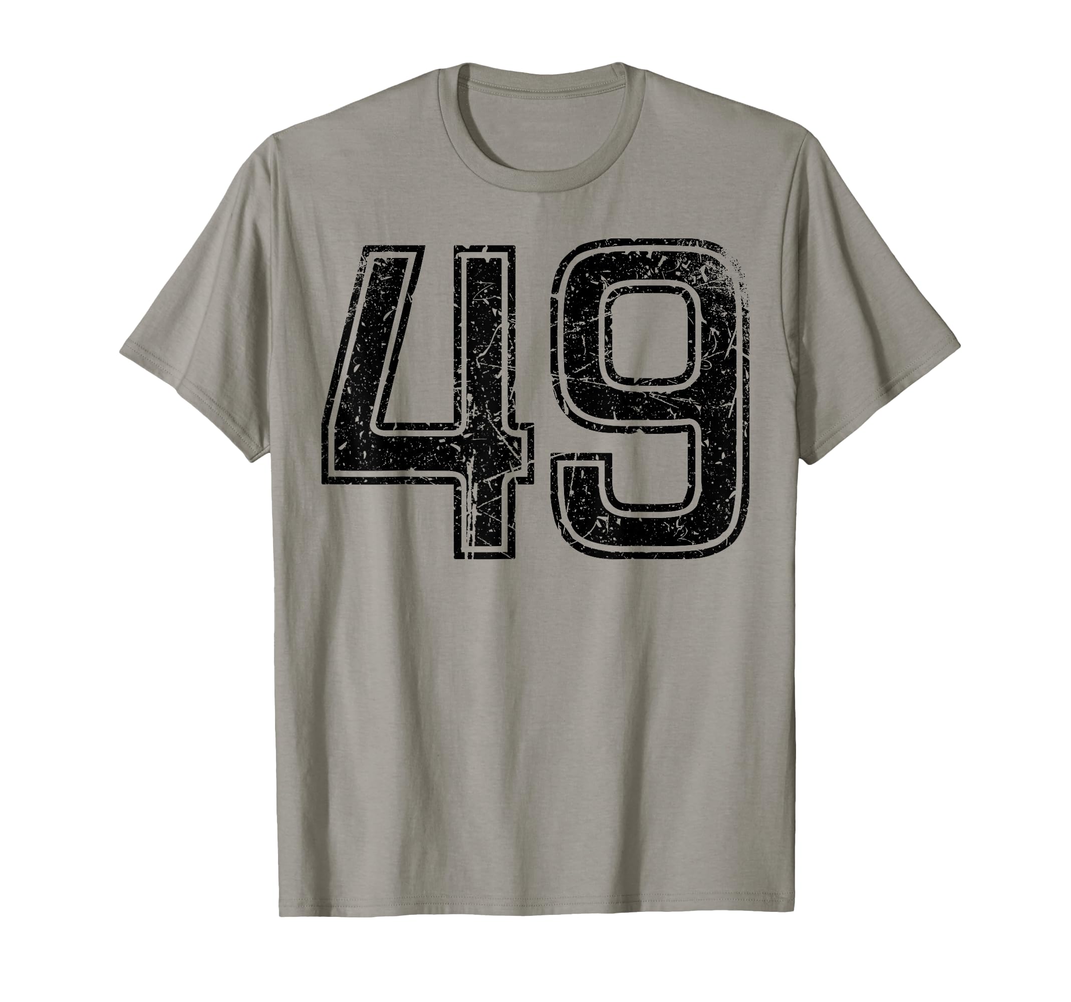 Black Sport Team Number 49 T-Shirt - Fun Novelty Design Unisex - T-Shirt, Sweatshirt, Hoodie