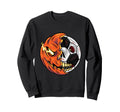 Soccer Ball Pumpkin Skull Halloween Sweatshirt - Fun Novelty Design Unisex - T-Shirt, Sweatshirt, Hoodie