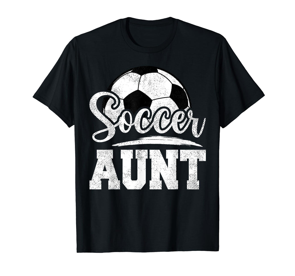 Soccer Aunt Soccer Player Game Day T-Shirt - Graphic Print for Adults - T-Shirt, Sweatshirt, Hoodie