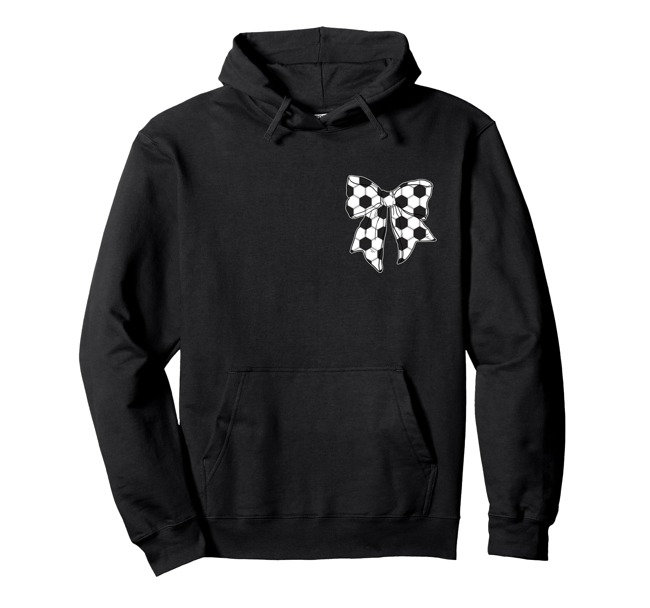Soccer Bow Game Day Coquette Front And Hoodie - Aesthetic Graphic Unisex - T-Shirt, Sweatshirt, Hoodie