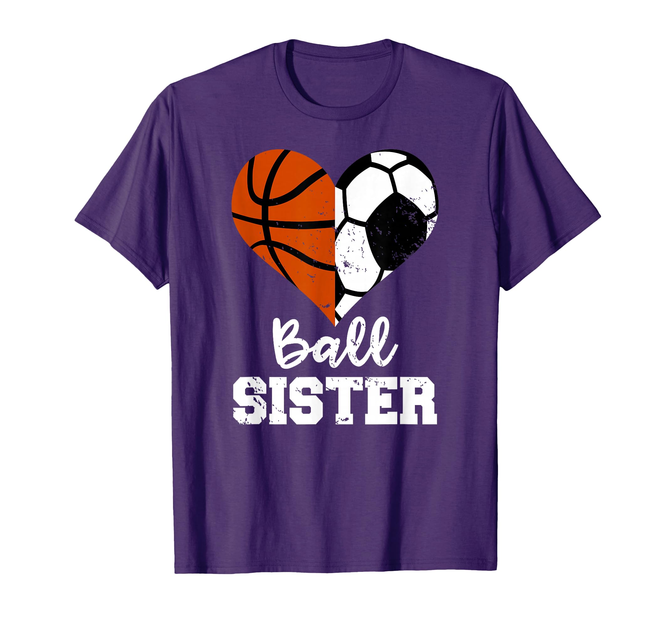 Soccer Basketball Sister Funny Ball T-Shirt - Custom Art Print for Adults - T-Shirt, Sweatshirt, Hoodie