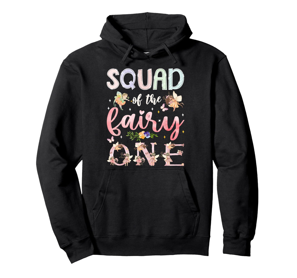 Squad Fairy One 1St Birthday Family Hoodie - Minimalist Print for Adults - T-Shirt, Sweatshirt, Hoodie