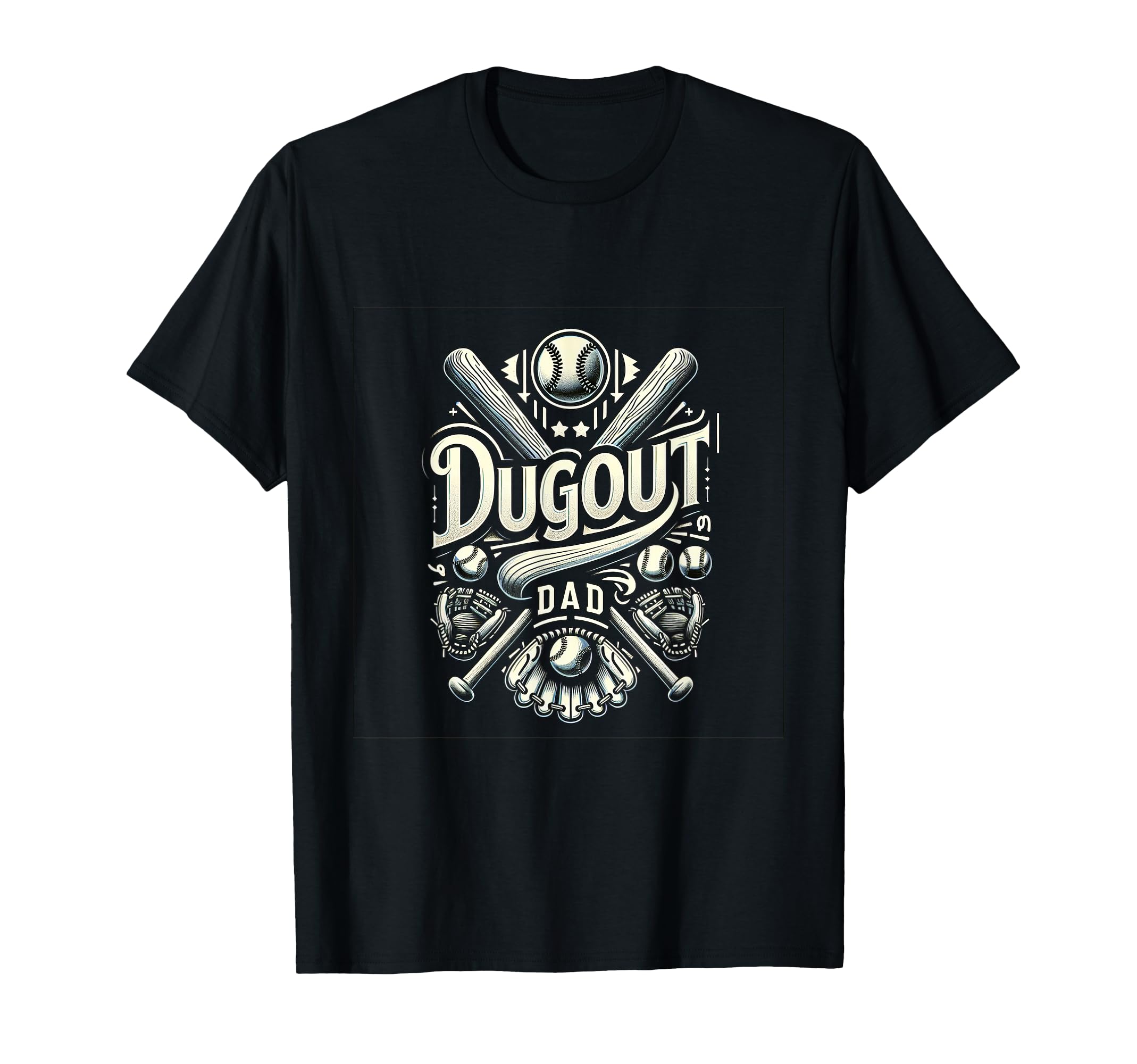 Dugout Dad T-Shirt - Trendy Graphic Unisex - T-Shirt, Sweatshirt, Hoodie