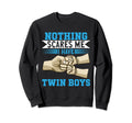 Twin Dad Father Two Dad Twin Sweatshirt - Fun Novelty Design Men Women - T-Shirt, Sweatshirt, Hoodie