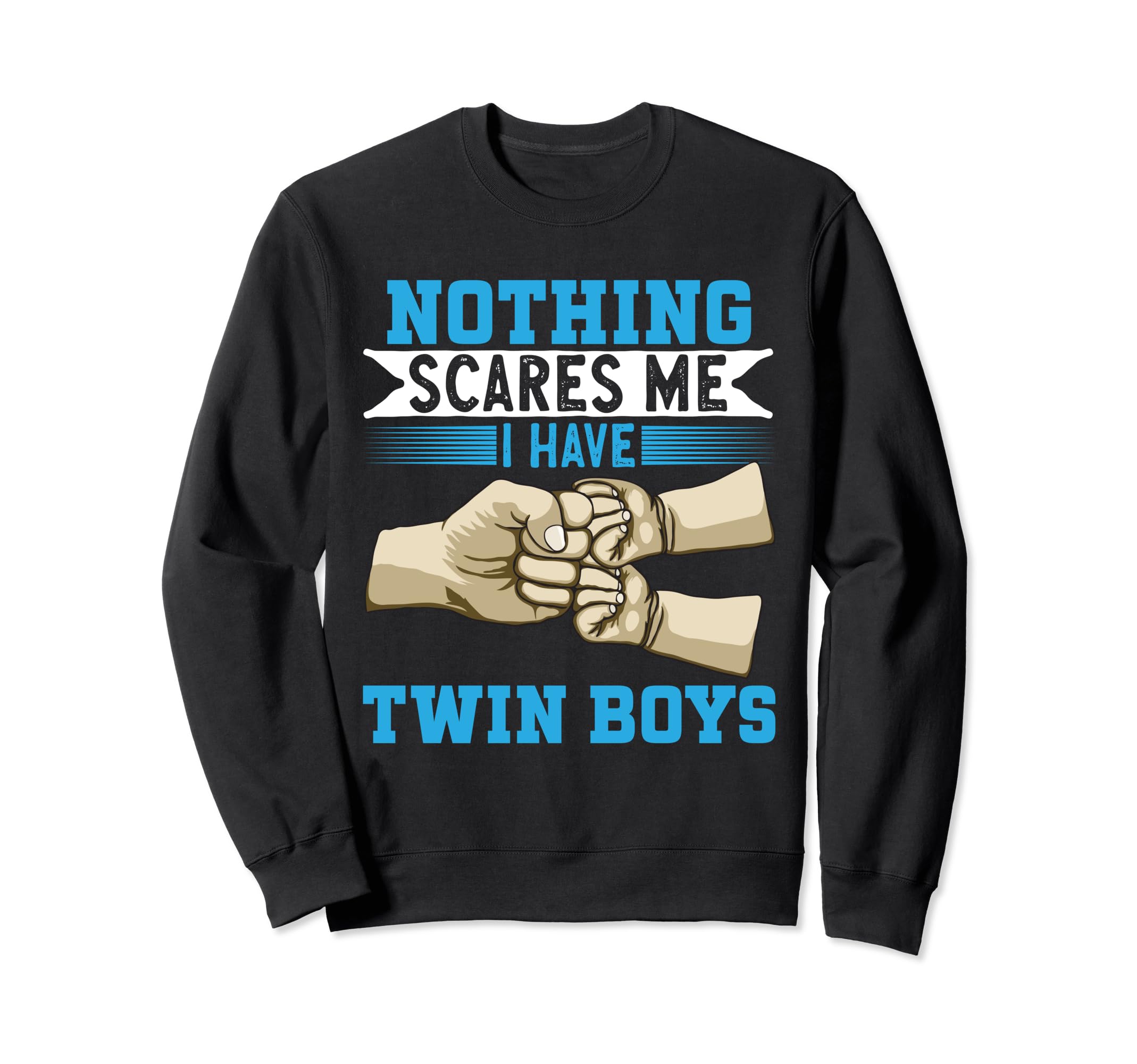 Twin Dad Father Two Dad Twin Sweatshirt - Fun Novelty Design Men Women - T-Shirt, Sweatshirt, Hoodie