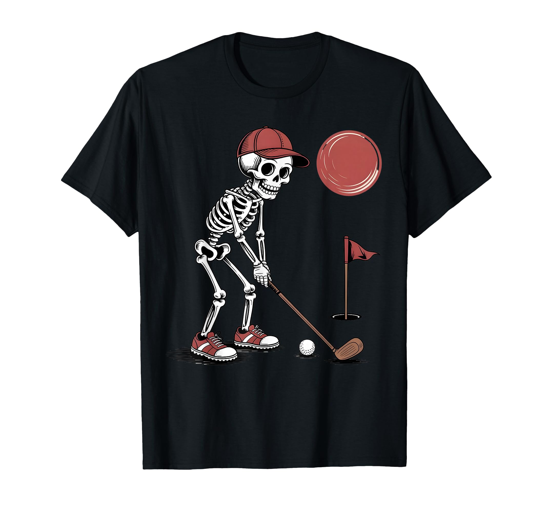 Skeleton Golfer Golf Player Funny Dad Golf T-Shirt - Graphic Print Unisex - T-Shirt, Sweatshirt, Hoodie