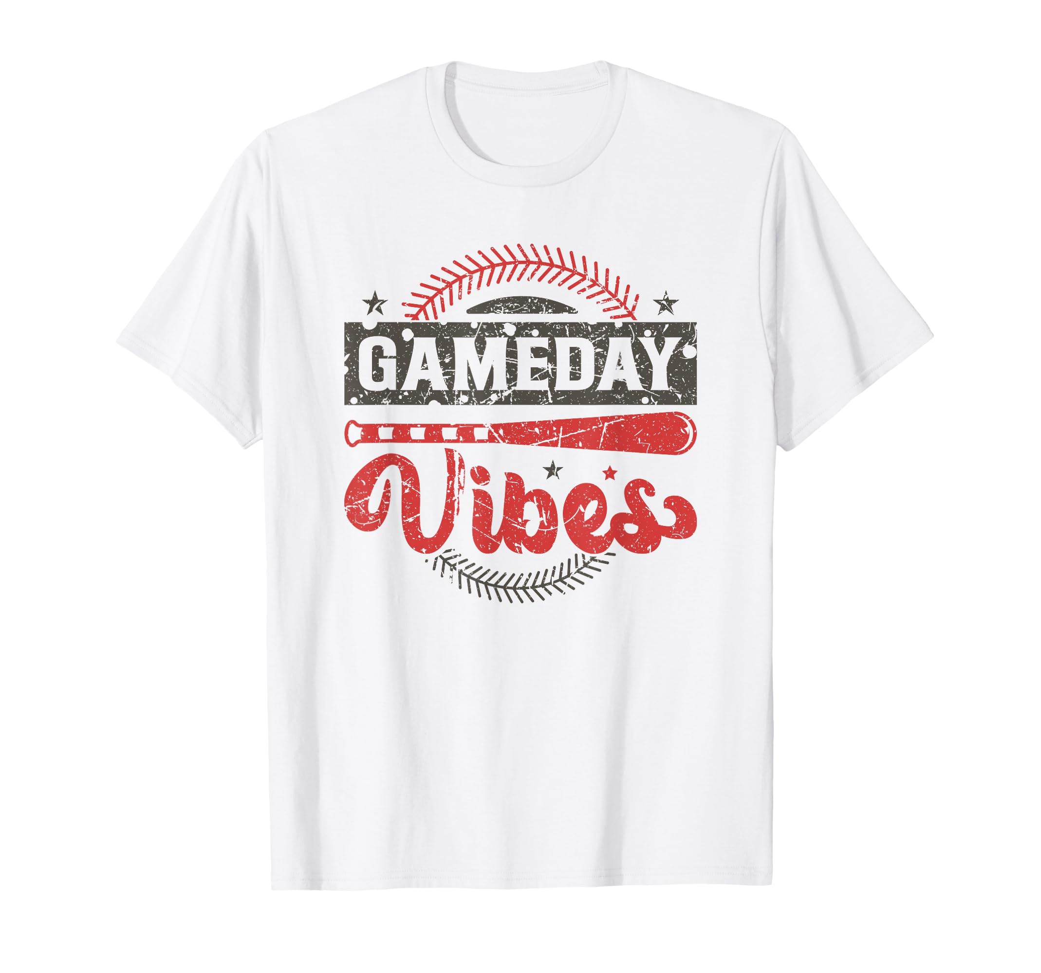 Funny Baseball Mom Dad Gameday Vibes T-Shirt - Casual Everyday Wear Unisex - T-Shirt, Sweatshirt, Hoodie