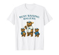 Busy Raising Baller Baseball Softball T-Shirt - Minimalist Print Men Women - T-Shirt, Sweatshirt, Hoodie