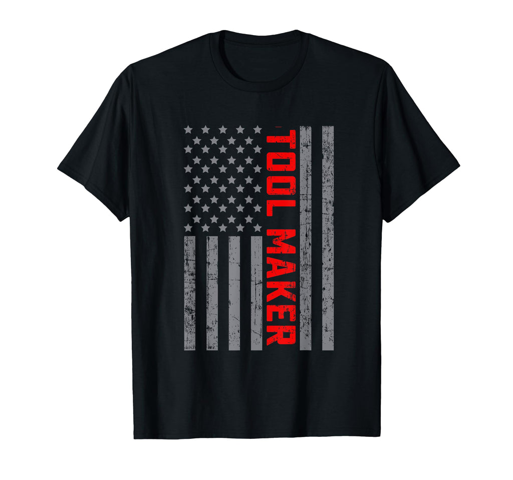 American Flag Tool Maker Us Flag Dad T-Shirt - Aesthetic Graphic for Adults - T-Shirt, Sweatshirt, Hoodie