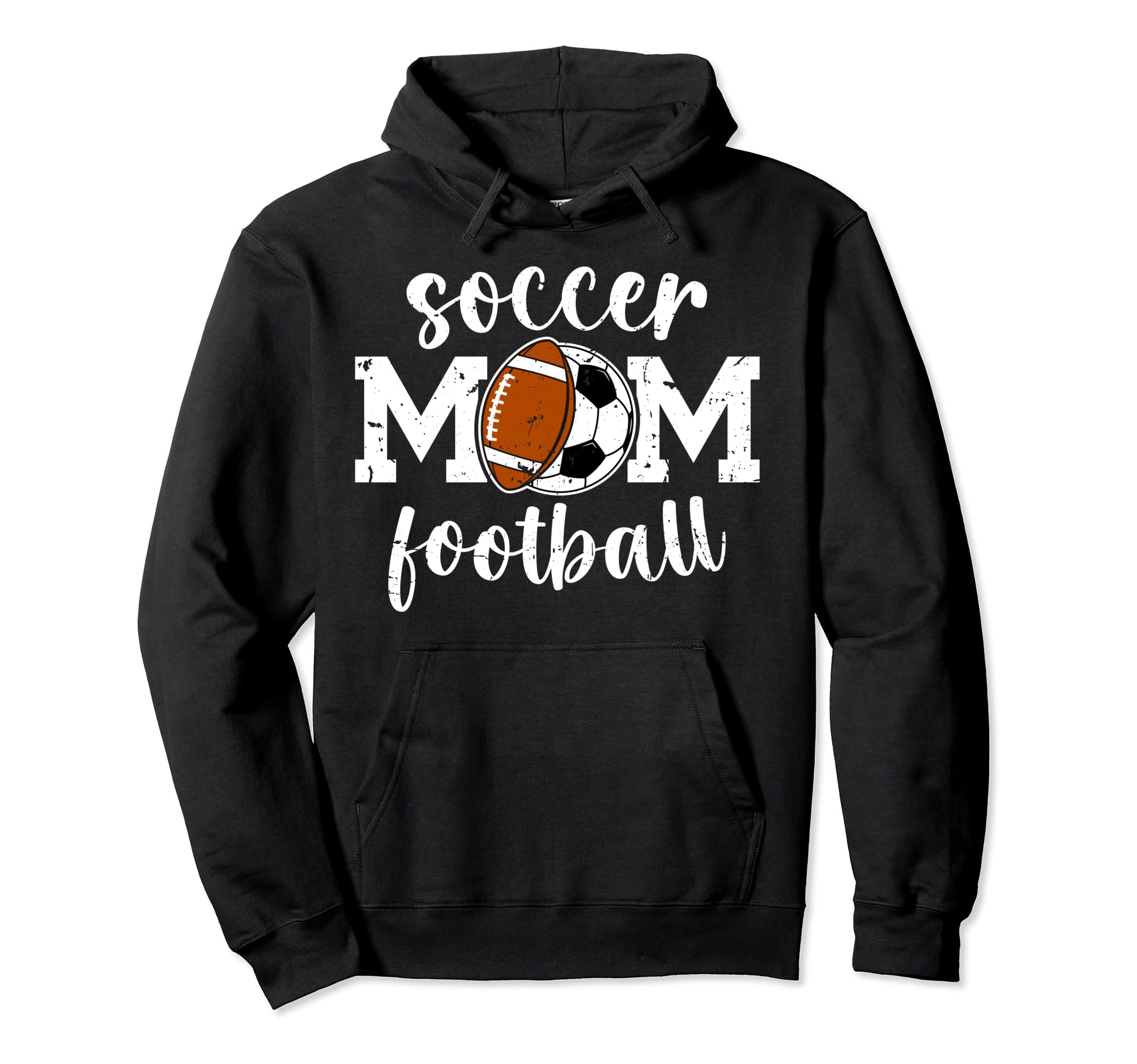Soccer Football Mom Ballers Football Hoodie - Casual Everyday Wear Unisex - T-Shirt, Sweatshirt, Hoodie
