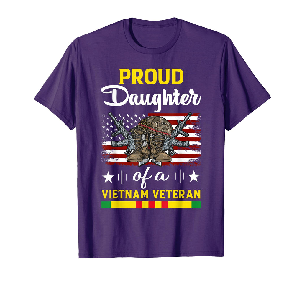Proud Daughter Vietnam Veteran Dad Usa T-Shirt - Unique Graphic Men Women - T-Shirt, Sweatshirt, Hoodie