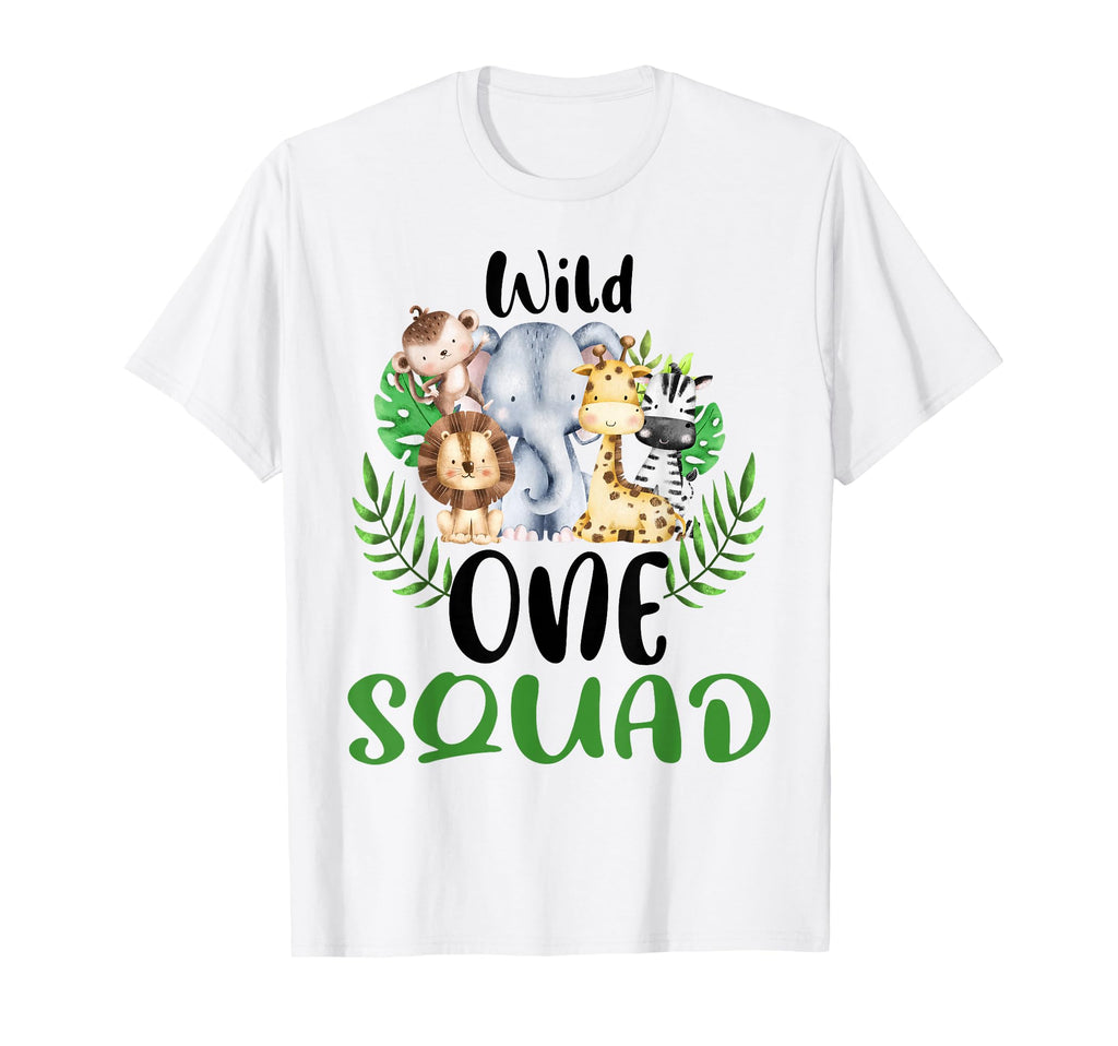 Squad Wild One Zoo Birthday Safari T-Shirt - Aesthetic Graphic Men Women - T-Shirt, Sweatshirt, Hoodie