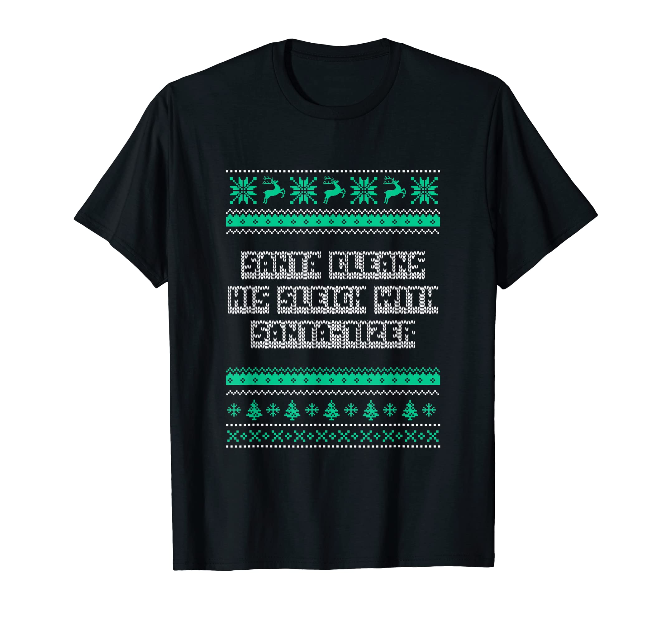 Santa Cleans His Sleigh Santa T-Shirt - Fun Novelty Design for Adults - T-Shirt, Sweatshirt, Hoodie