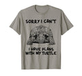 Sorry I Cant I Have Plans My Turtle T-Shirt - Aesthetic Graphic Men Women - T-Shirt, Sweatshirt, Hoodie