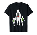 Twin Dad Low Battery Daughter Son Full T-Shirt - Unique Graphic for Adults - T-Shirt, Sweatshirt, Hoodie