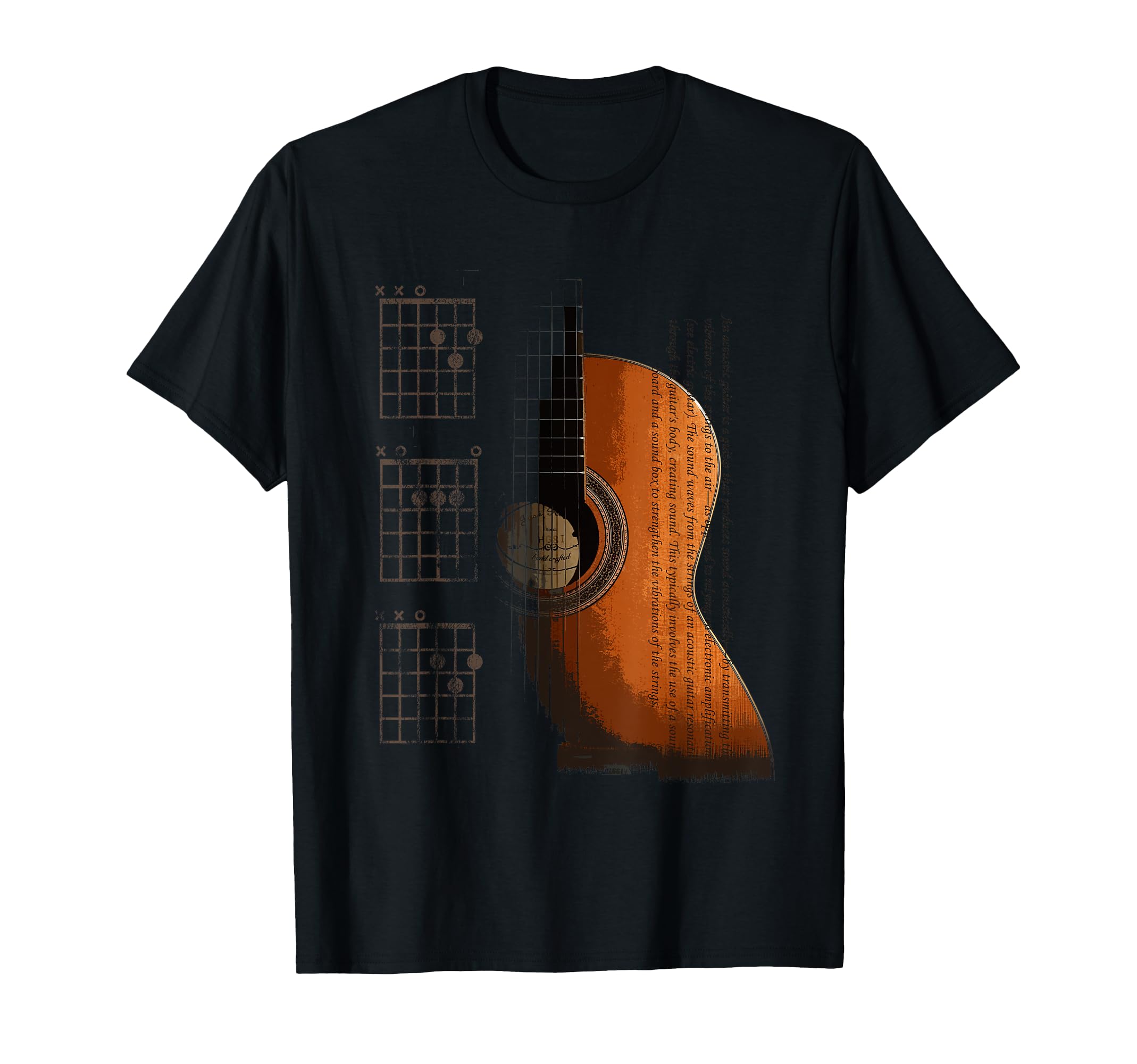 Dad Chords Acoustic Guitar T-Shirt - Casual Everyday Wear Men Women - T-Shirt, Sweatshirt, Hoodie