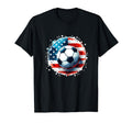 American Flag Soccer Player Soccer T-Shirt - Fun Novelty Design for Adults - T-Shirt, Sweatshirt, Hoodie