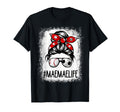 Bleached Maemae Life Soccer Messy Bun T-Shirt - Novelty Apparel Men Women - T-Shirt, Sweatshirt, Hoodie