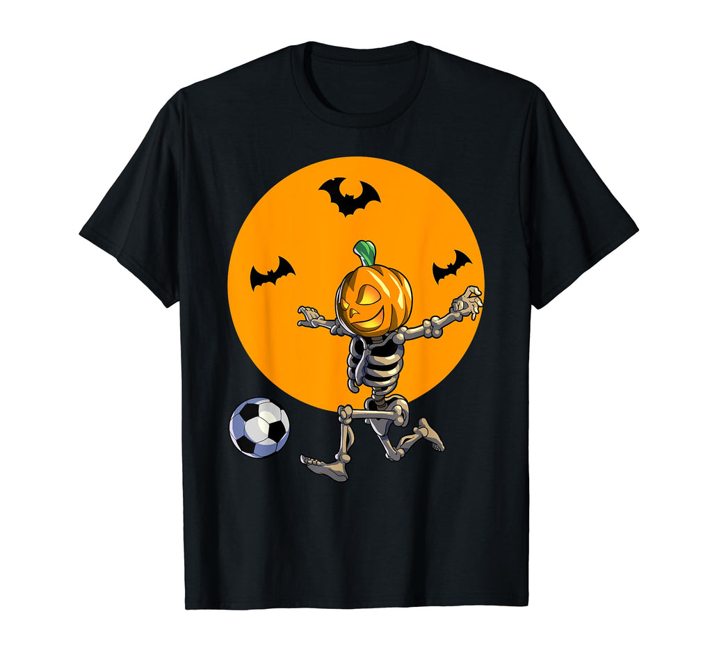 Soccer Skeleton Halloween Soccer T-Shirt - Graphic Print Men Women - T-Shirt, Sweatshirt, Hoodie