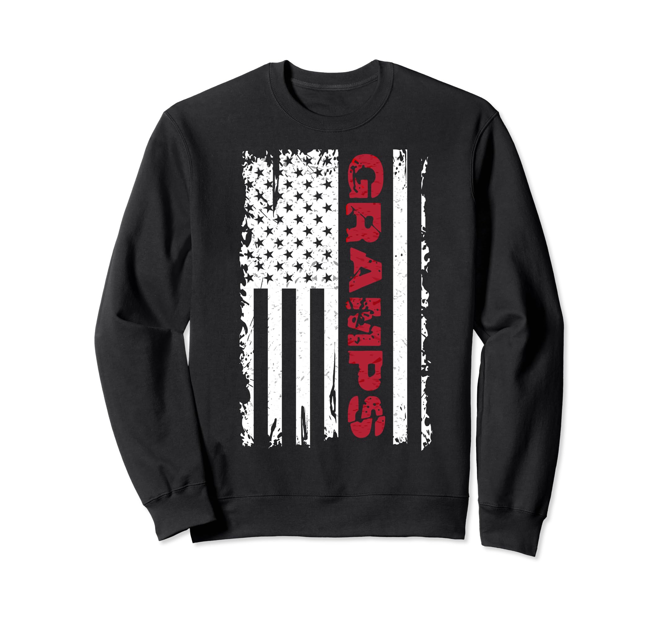 Us Flag Fathers Day Gramps Sweatshirt - Fun Novelty Design for Adults - T-Shirt, Sweatshirt, Hoodie