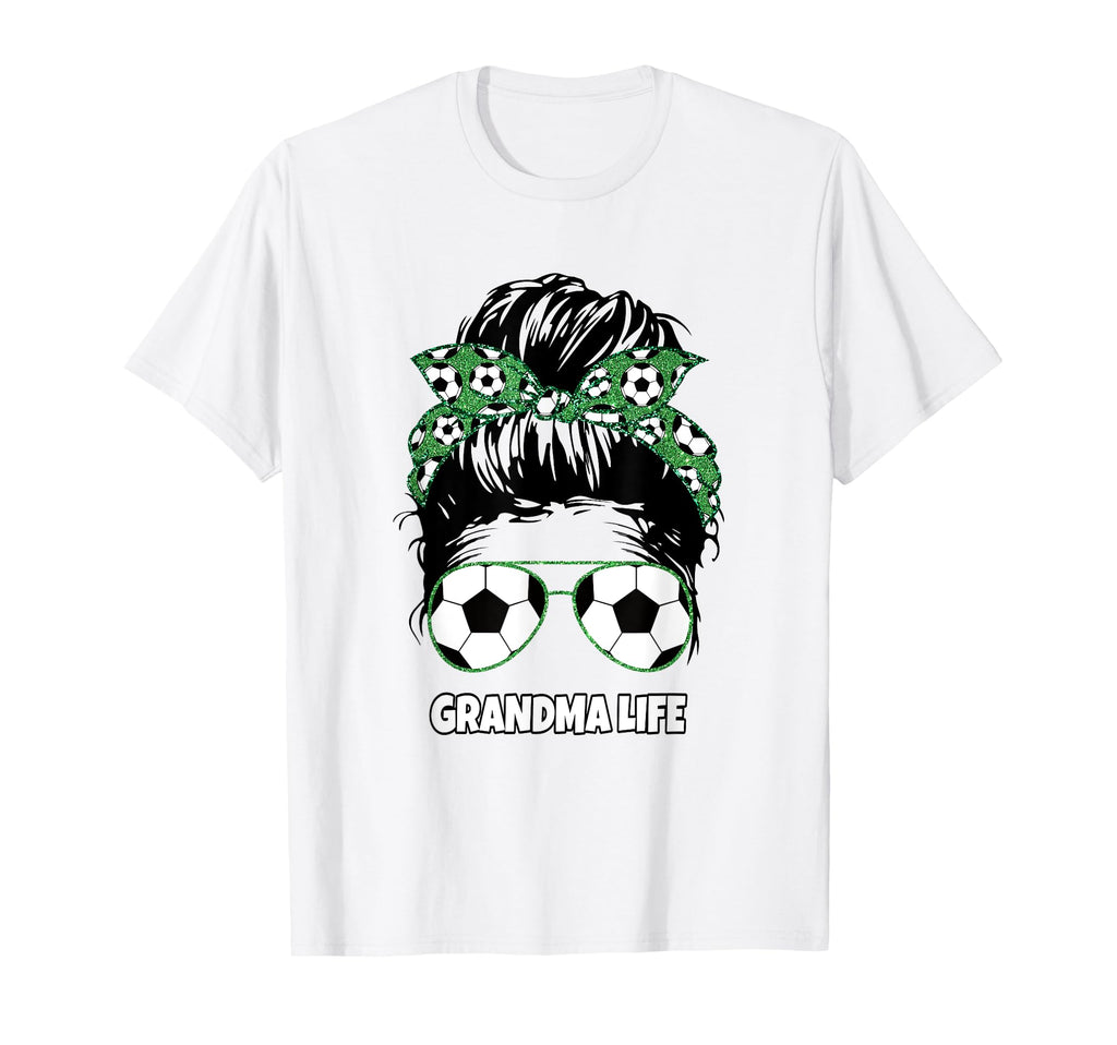 Grandma Life Messy Bun Womens Funny T-Shirt - Aesthetic Graphic Unisex - T-Shirt, Sweatshirt, Hoodie