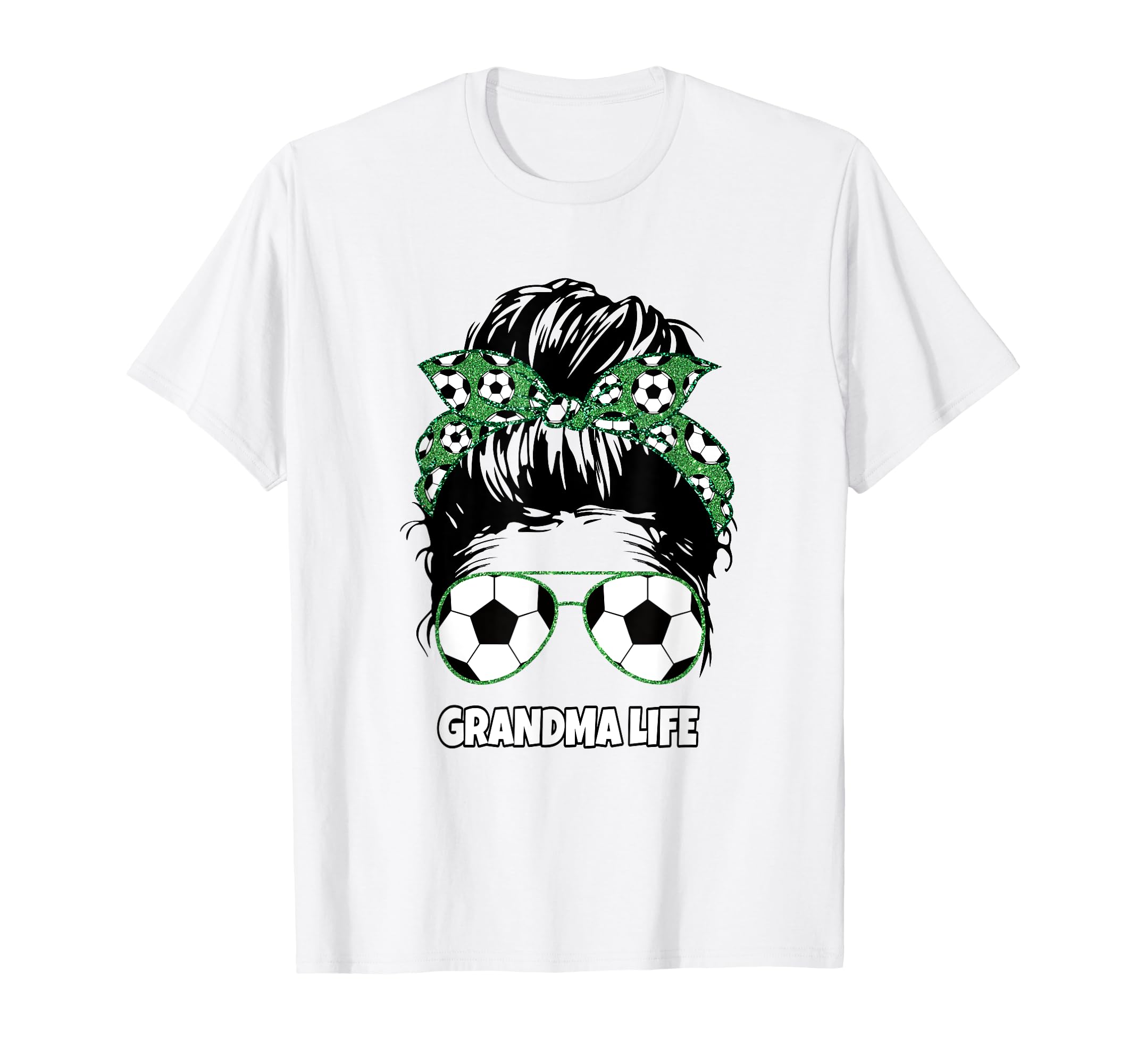 Grandma Life Messy Bun Womens Funny T-Shirt - Aesthetic Graphic Unisex - T-Shirt, Sweatshirt, Hoodie