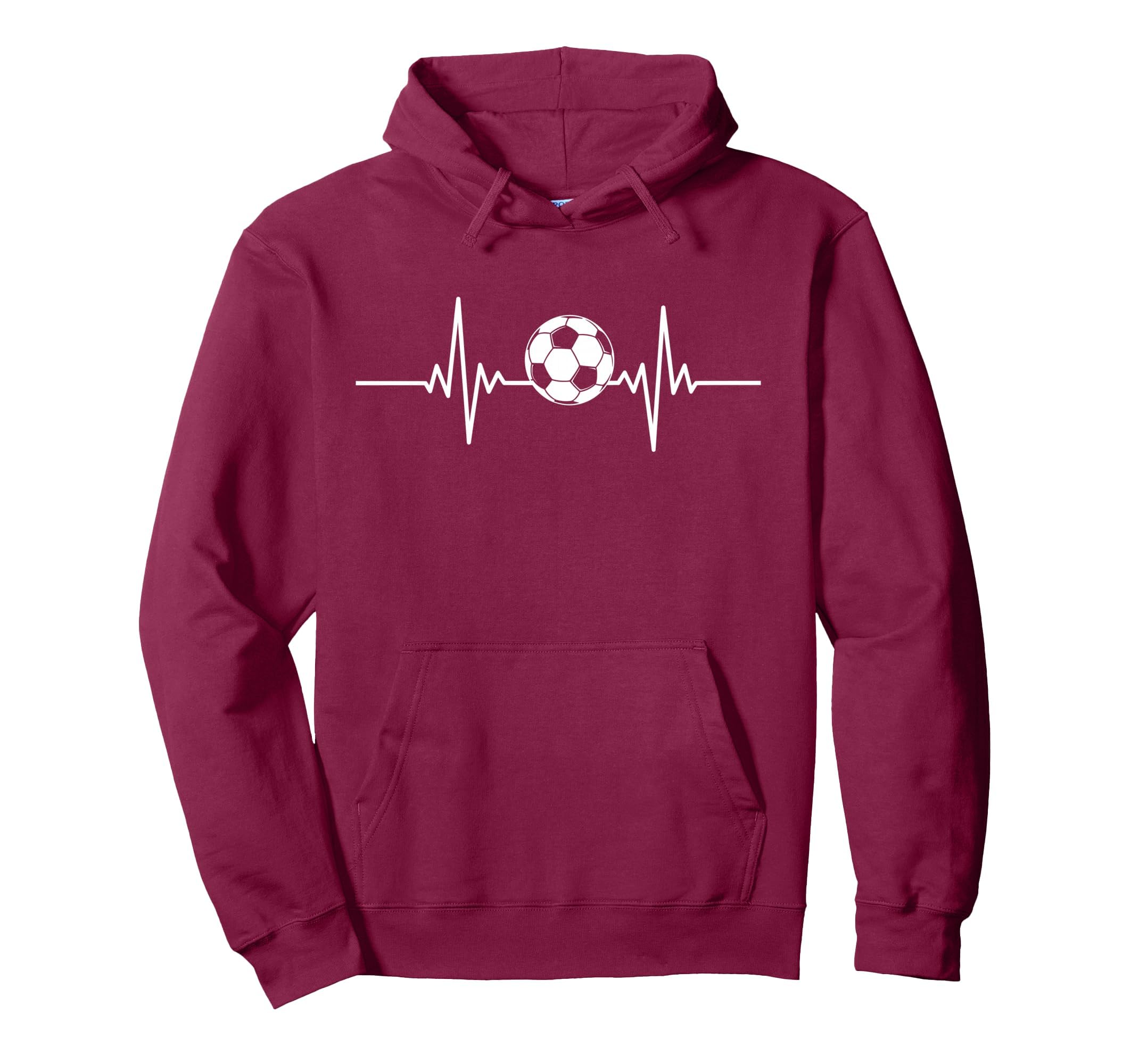 Soccer Heartbeat Soccer Ball Heartbeat Hoodie - Aesthetic Graphic Unisex - T-Shirt, Sweatshirt, Hoodie
